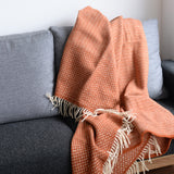 シ・コラサォン ウールブランケット Swallow Cloud Brick