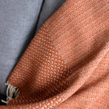 シ・コラサォン ウールブランケット Swallow Cloud Brick