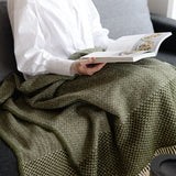 シ・コラサォン ウールブランケット Swallow Cloud Dry Green