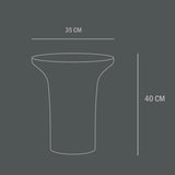 101 COPENHAGEN 【日本代理店】デンマークデザイン Trumpet Table Tall Smoked Desert - 北欧家具 北欧インテリア通販サイト greeniche (グリニッチ)