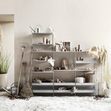 【日本代理店】String スウェーデン製 シェルフシステム 棚板58×30 ハイエッジ メタル（1枚）