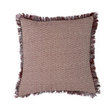 シ・コラサォン クッションカバー swallow fringe bordeaux / midium gray