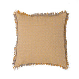 シ・コラサォン クッションカバー swallow fringe yellow / midium gray