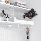 【日本代理店】String スウェーデン製 シェルフオプション メタル棚板用 Jフック（5個セット）