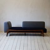 Luu Sofa gray / navy | オーク/ウォルナット無垢材
