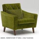 カリモク60【正規販売店】 ハーフクッション モケットグリーン