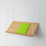 【日本代理店】String スウェーデン製 String System 木製マガジンシェルフ 58×30 ホワイト