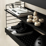 【日本代理店】String スウェーデン製 シェルフシステム 棚板78×30 ハイエッジ メタル（1枚）