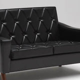 カリモク60【正規販売店】 ロビーチェア 2シーター スタンダードブラック