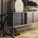 【日本代理店】String スウェーデン製 シェルフシステム サイドフレーム フロアタイプ200×30 (2枚組)