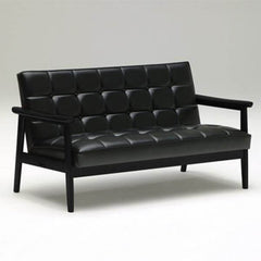 カリモク60【正規販売店】 Kチェア 2シーター ブラックブラック｜北欧インテリア通販サイト greeniche（グリニッチ）