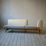Luu Sofa ecru / gray（左右反転仕様） | オーク/ウォルナット無垢材
