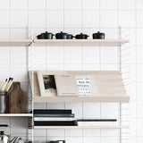 【日本代理店】String スウェーデン製 String System 木製マガジンシェルフ 58×30 ホワイト