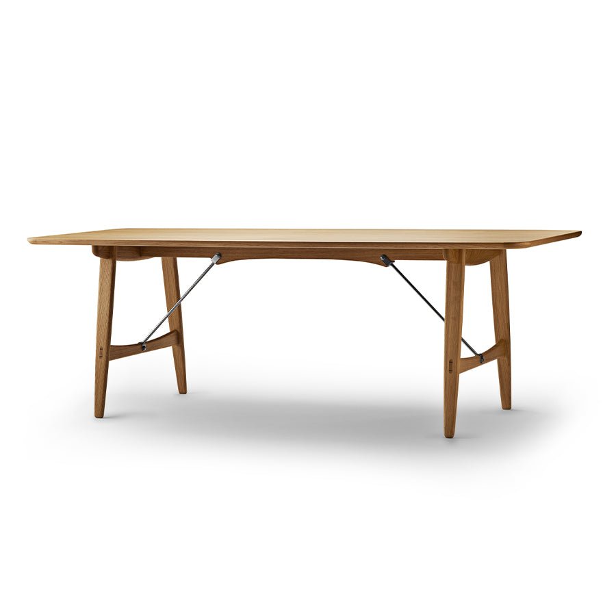 BM1160 オーク オイル仕上げ (支柱：ステンレススチール)｜HUNTING TABLE ハンティングテーブル｜Borge Mogensen (ボーエ・モーエンセン) カール・ハンセン＆サン【正規販売店】デンマークデザイン
