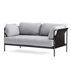 HAY【正規販売店】 CAN 2シーター グレー / ブラックベース｜北欧インテリア通販サイト greeniche（グリニッチ）