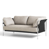 HAY【正規販売店】 CAN 2シーター ベージュ / クロムスチールベース