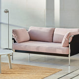 HAY【正規販売店】 CAN 2シーター ピンク / ブラックベース