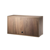 【日本代理店】String スウェーデン製 String System フリップドアキャビネット ウォルナット