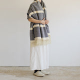 シ・コラサォン ウールコットンブランケット Flower Thornazul