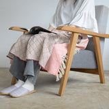 シ・コラサォン ハーフブランケット Azulajo bordeaux / pink