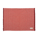 シ・コラサォン プレイスマット swallow fringe bordeaux / red