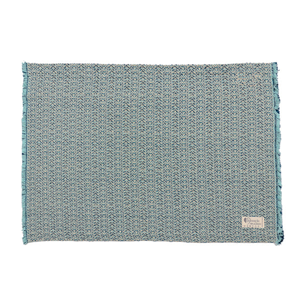 シ・コラサォン プレイスマット swallow fringe turquoise / watergreen