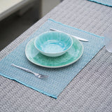 シ・コラサォン プレイスマット swallow fringe bordeaux / red