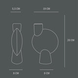 101 COPENHAGEN 【日本代理店】デンマークデザイン Sphere Vase Bubl Medio Ocher